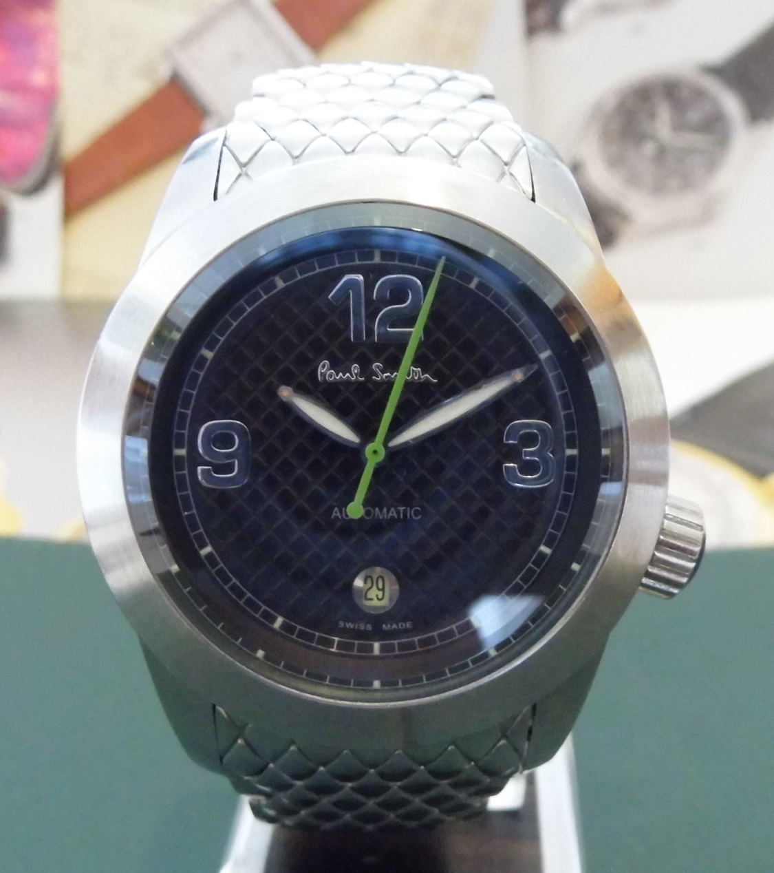 Paul Smith Automatic, Black Dial, Steel Bracelet