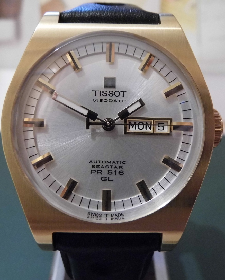 Tissot Heritage PR 516 Auto, Silver Dial, Strap & Bracelet