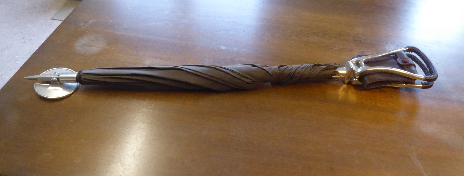 An Alfred Dunhill Seat Shooting Stick Umbrella