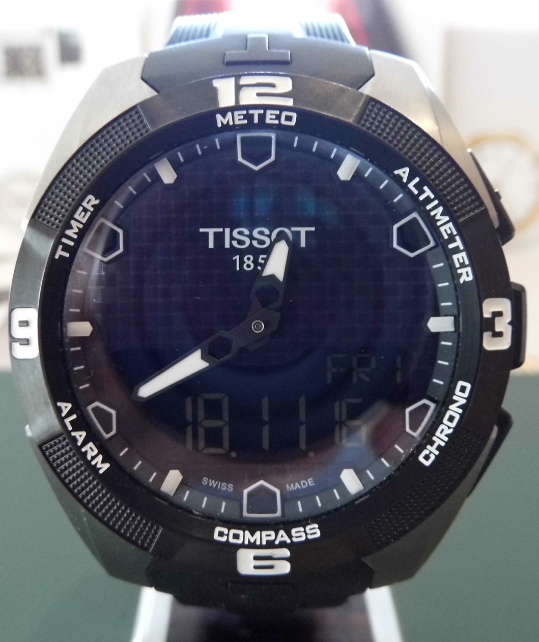 Tissot T-Touch Solar Expert, Black Dial, Rubber Strap
