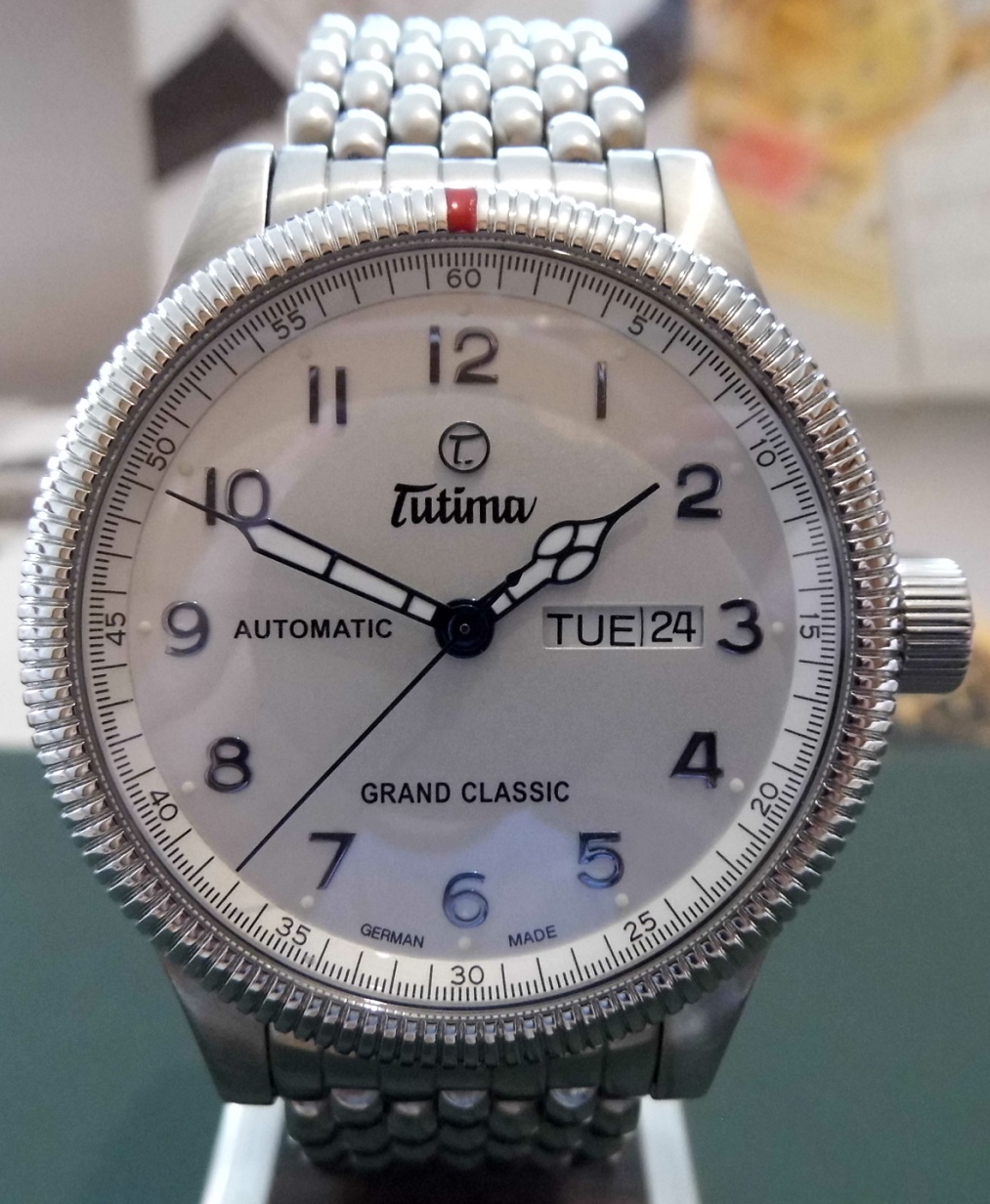 Tutima Grand Classic Automatic, White Dial, Bracelet