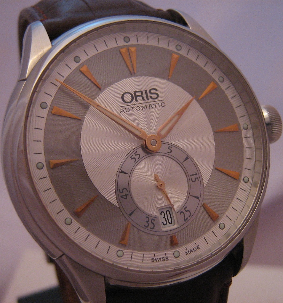 Oris Artelier Small Seconds, Silver Dial With Leather Strap