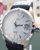 Eberhard & Co Aquadate, White Dial, Leather Strap