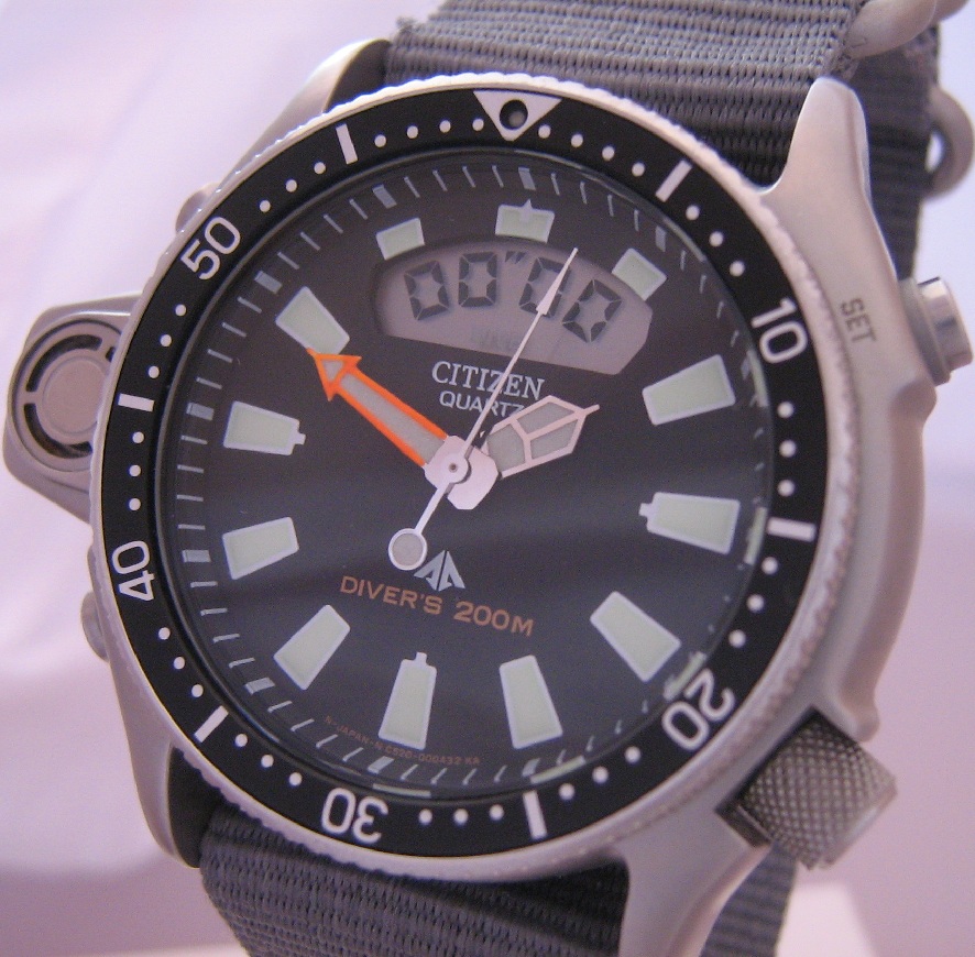 Citizen Promaster Aqualand, Black Dial With Nato & Rubber Straps