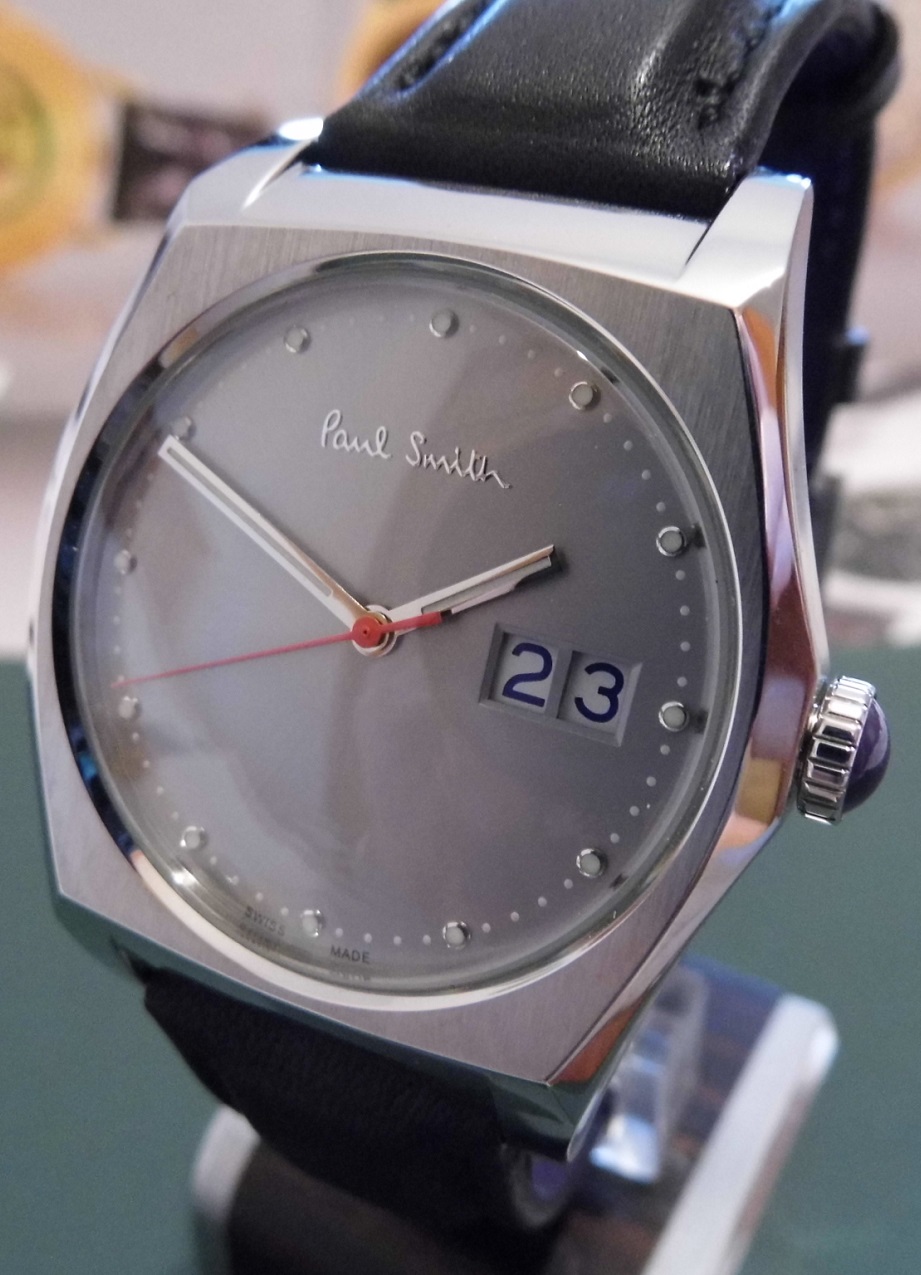 Paul Smith Big Date Quartz, Grey Dial, Leather Strap