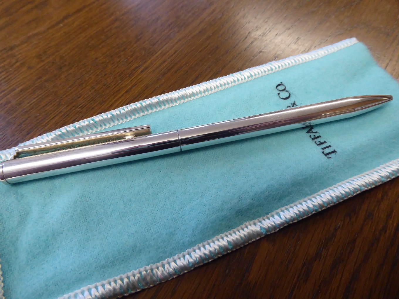 Tiffany & Co USA Flag Sterling Silver Ballpoint Pen