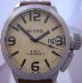 TW Steel Canteen 45mm, Cream Dial, Leather Strap