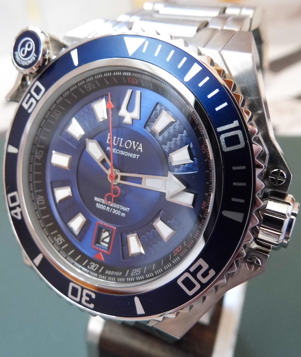Bulova Precisionist Diver, Blue Dial, Bracelet