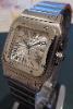 Cartier Santos Automatic, Silver Guilloche Dial, Steel Bracelet