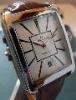 Maurice Lacroix Pontos Rectangulaire, SIlver Dial With Leather Strap
