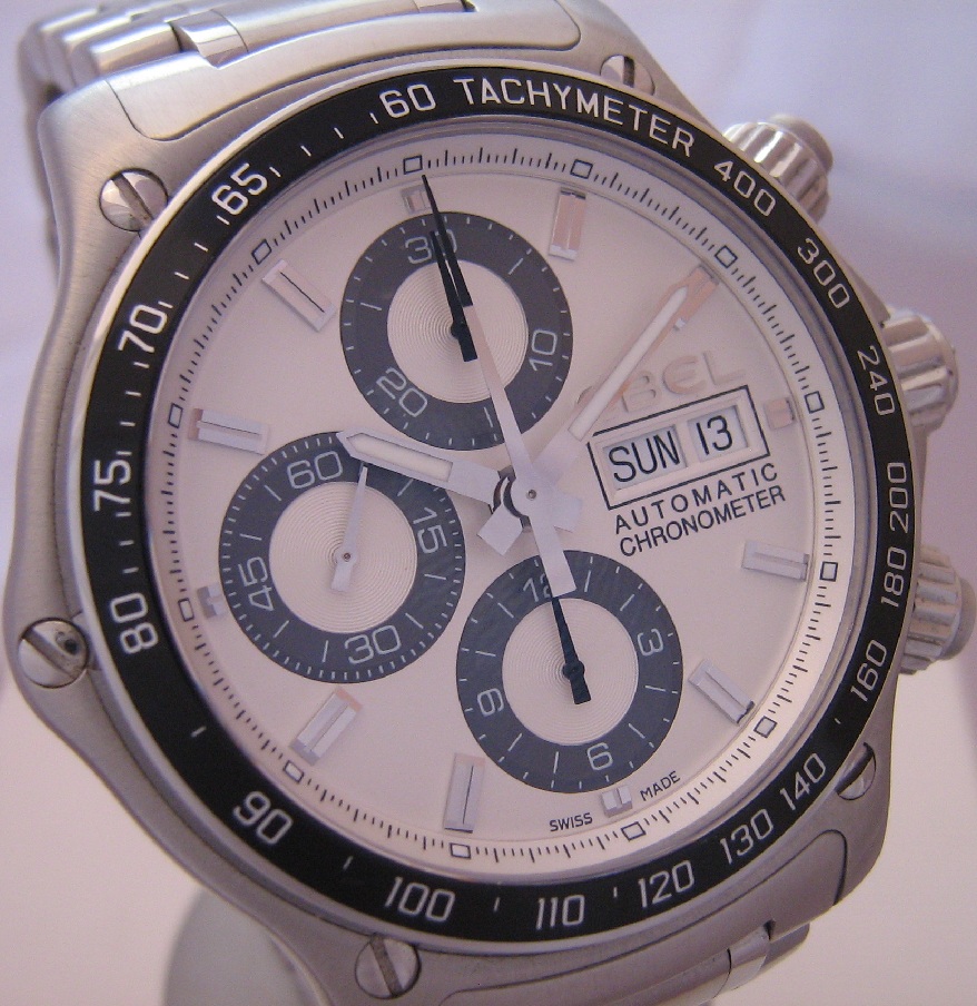Ebel Discovery 1911 Chronograph, Silver Dial With Bracelet