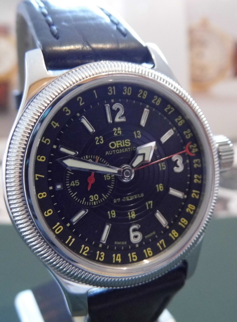 Oris Big Crown Commander, Black Dial, Leather Strap