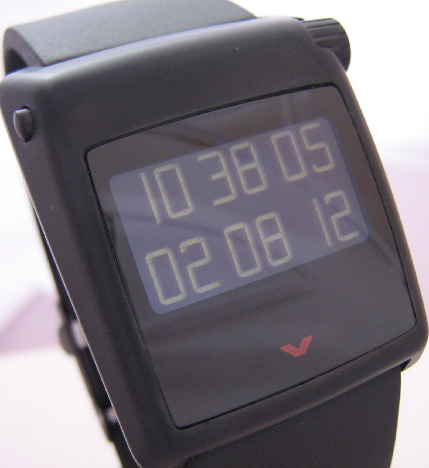 Ventura V-tec Kappa Digital Watch, Black Dial With Rubber Strap