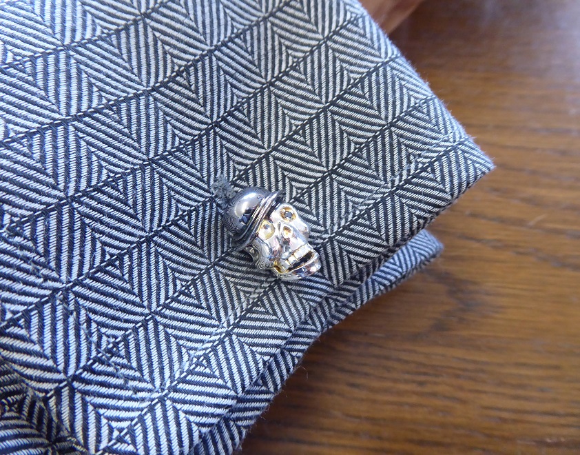 Links Of London Sterling Silver Skull Cufflinks
