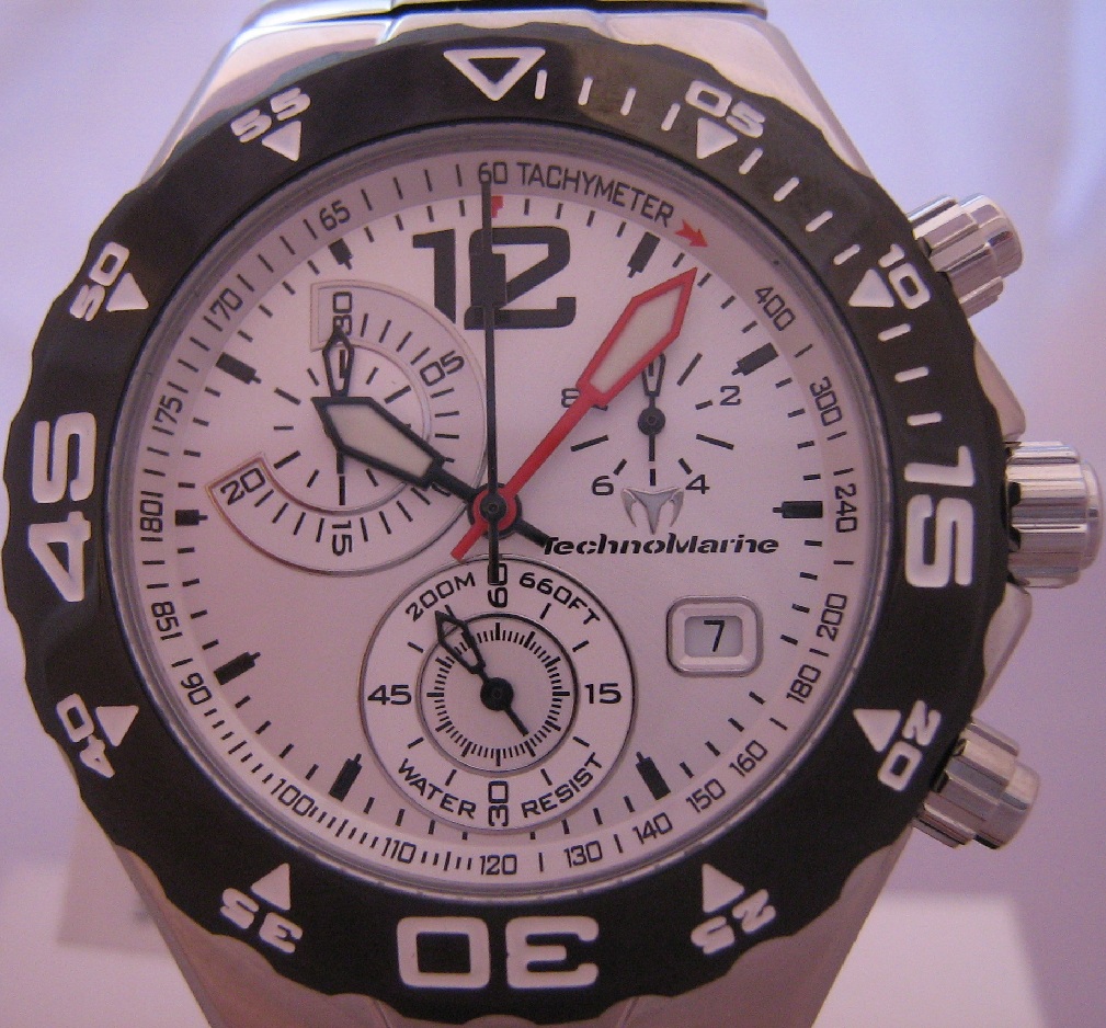 Technomarine Magnum Moonsun TMY, Silver Dial With Steel Bracelet