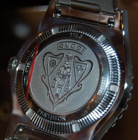 Gucci Pantheon Divers Watch, Blue Dial With Stainless Steel Bracelet