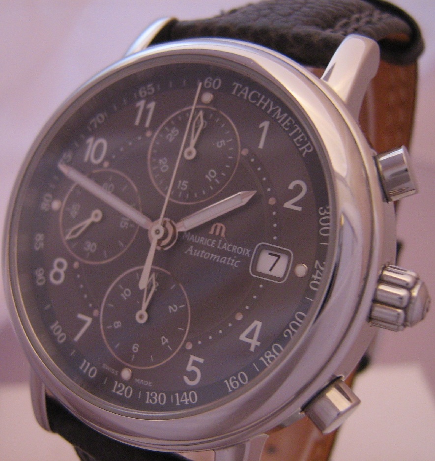 Maurice Lacroix Les Classiques Automatic Chronograph, Grey Dial, Leather Strap