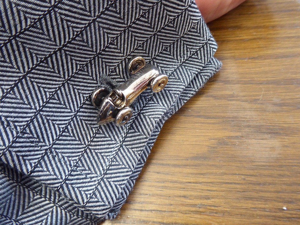 Ralph Lauren Sterling Silver Bugatti Cufflinks
