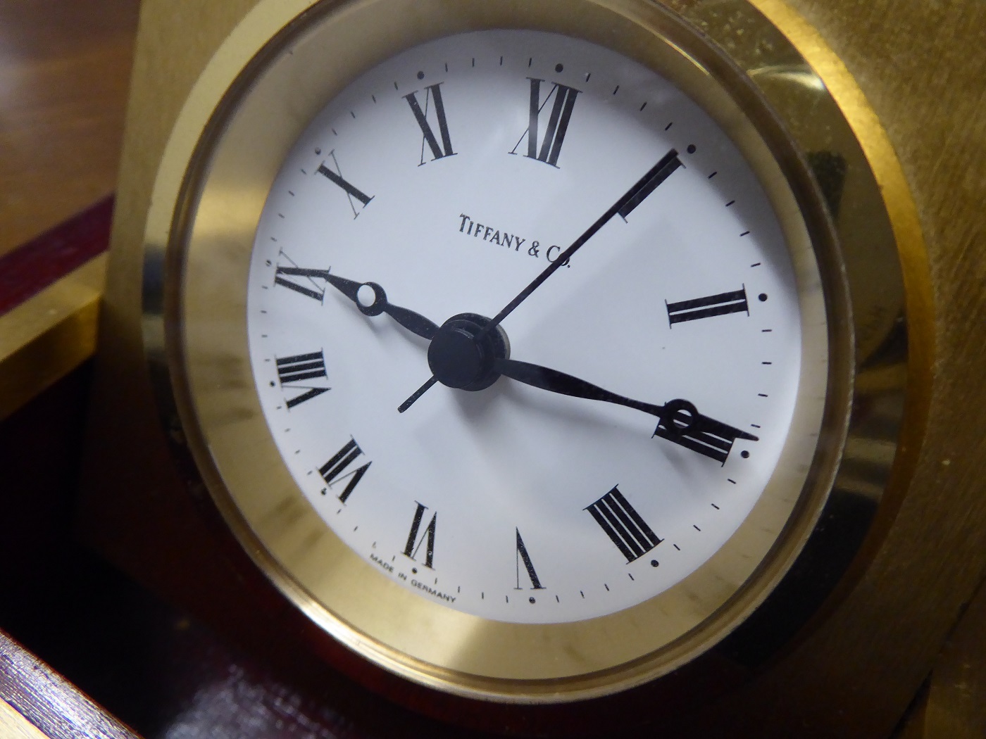 A Tiffany & Co Marine Style Desk Clock