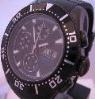 Breil Manta Automatic Chronograph, Black Dial With Rubber Strap