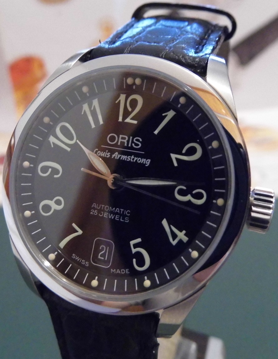 Oris Louis Armstrong Ltd Edition, Black Dial, Black Strap