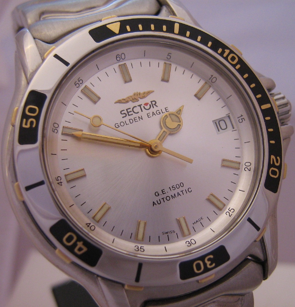 Sector Golden Eagle 1500, Silver Dial With Stainless Steel Bracelet