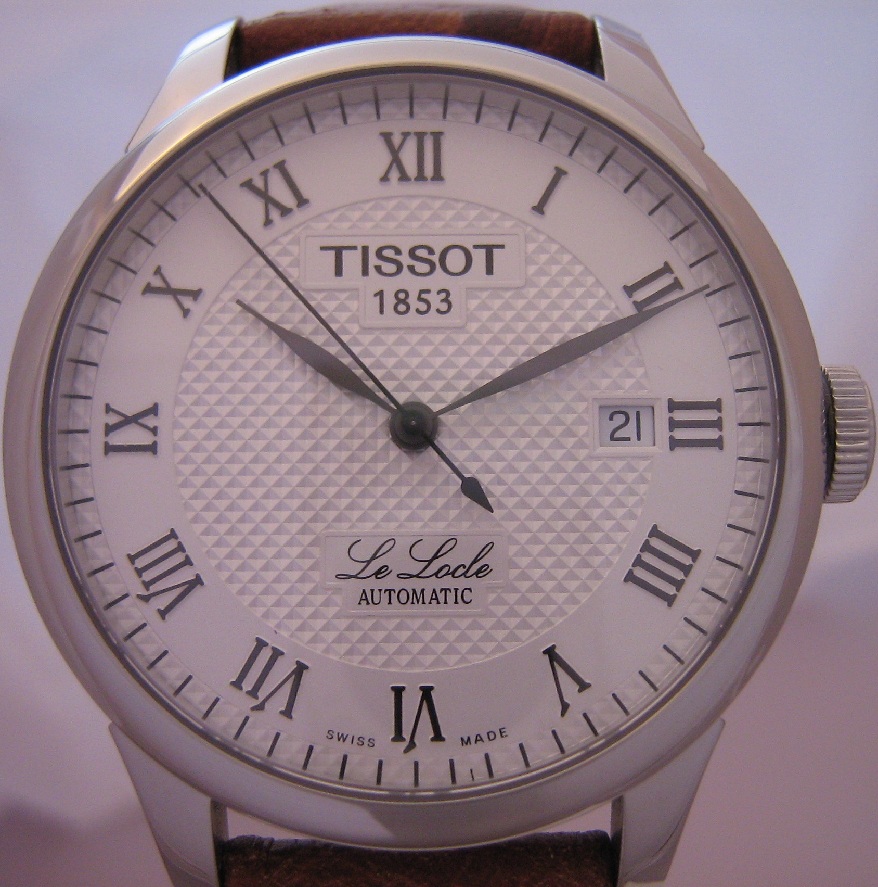 Tissot Le Locle Automatic, Silver Dial With Leather Strap