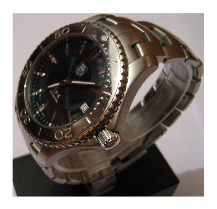 Used Tag Heuer Link Quartz Watch, Blue Dial With Steel Bracelet