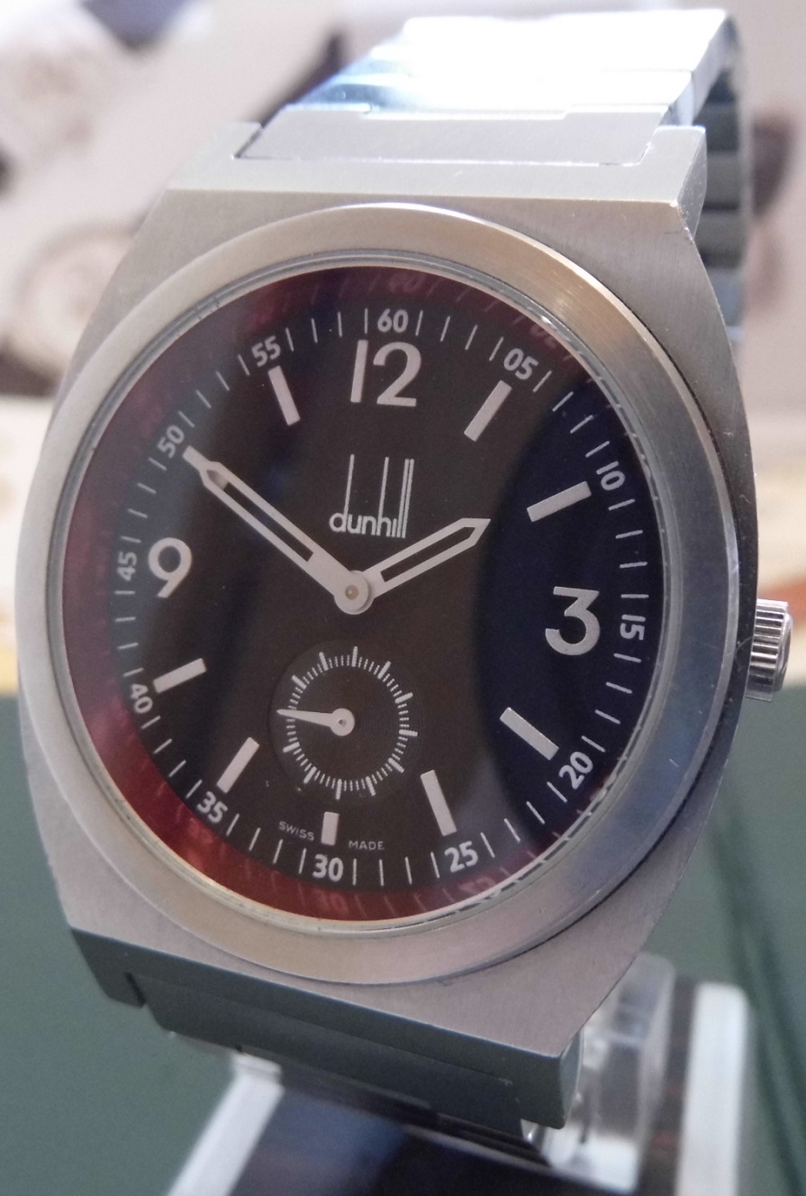 Dunhill RPM Quartz, Black Dial, Stainless Steel Bracelet