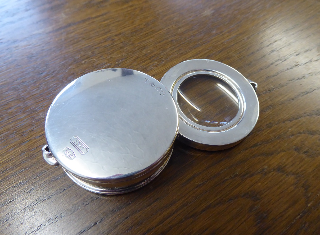 A Tiifany & Co Silver Magnifying Loupe