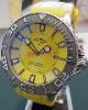 Krieger Sea Stallion Chronometer, Yellow Dial, Rubber Strap