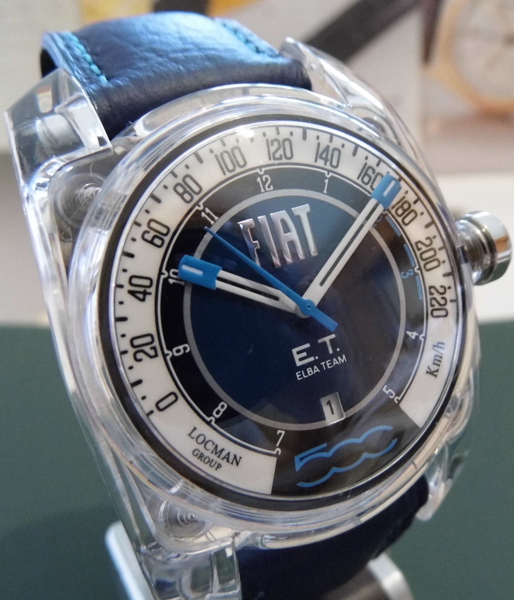 Locman Fiat 500 Elba Team, Blue Dial, Blue Leather Strap