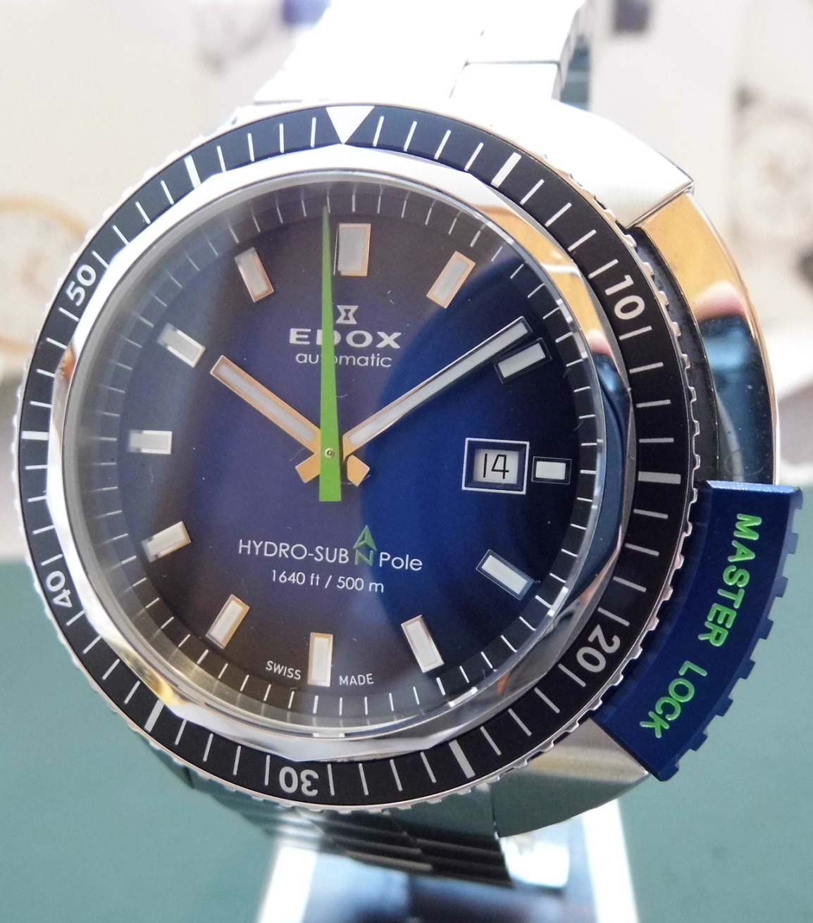 Edox Hydro Sub North Pole Ltd Edition, Blue Dial, Strap & Bracelet