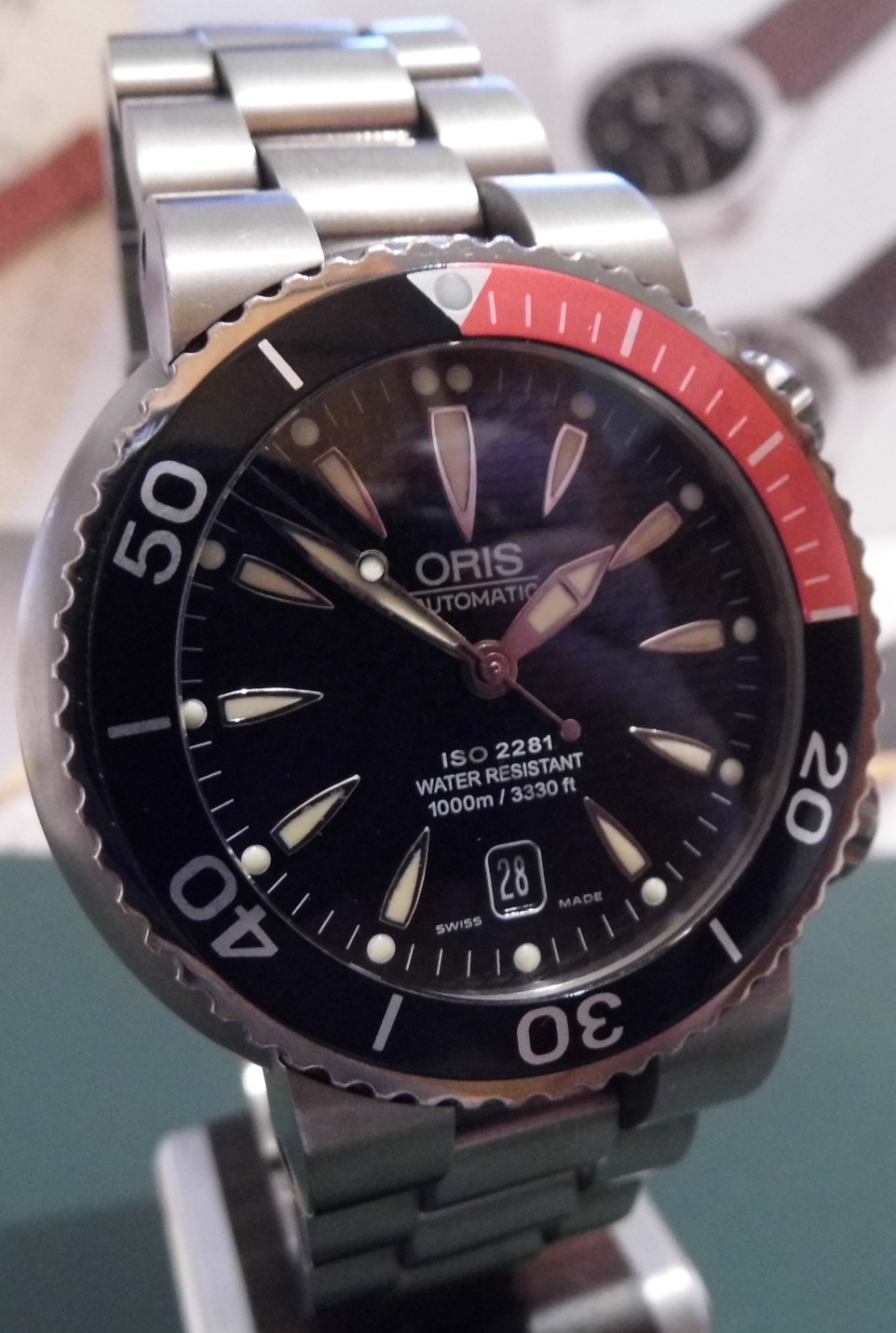 Oris TT1 Divers Titanium, Black Dial, Titanium Bracelet