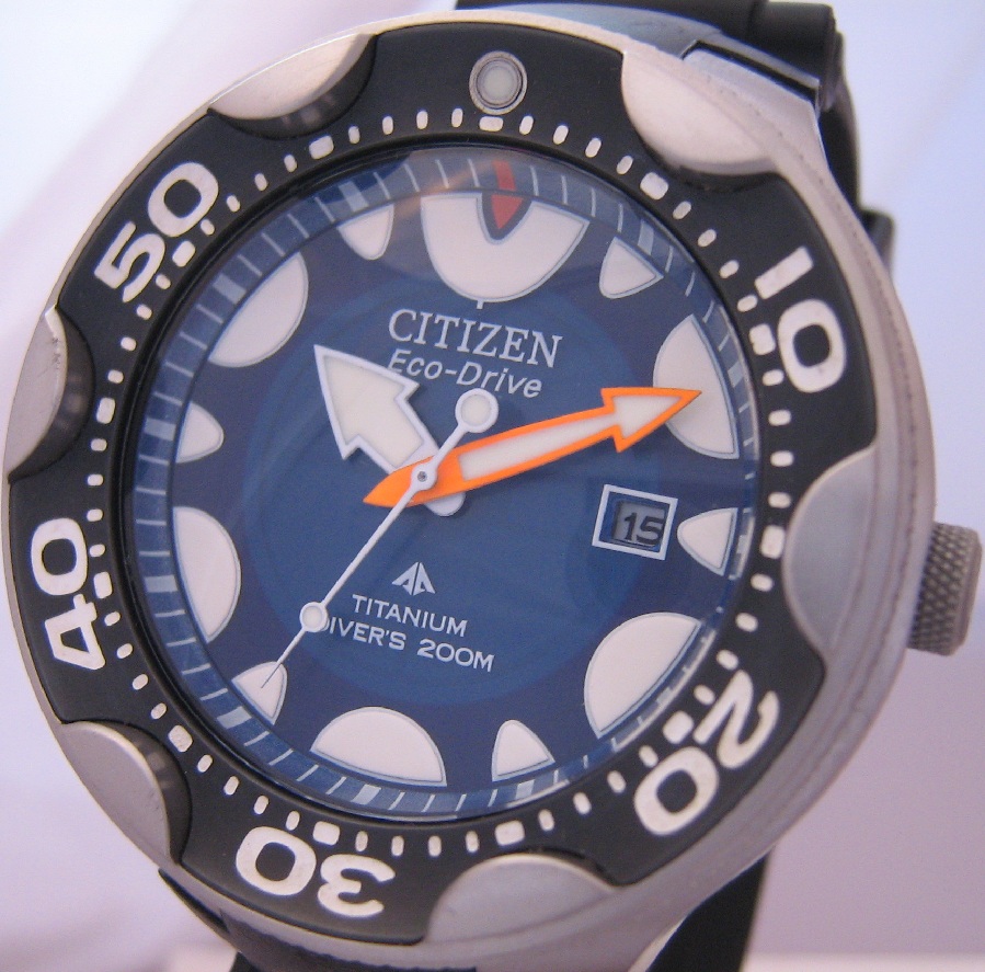 Citizen Eco Drive Promaster Orca, Blue Dial, Rubber Strap