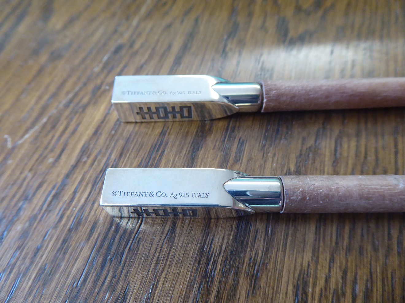 A Tiffany & Co Chopsticks Set & Stand