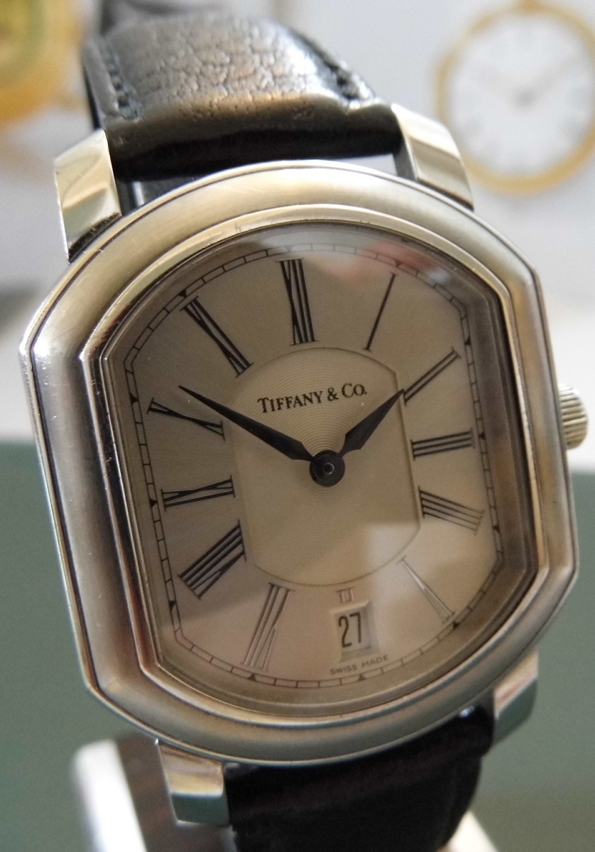 Tiffany Mark Coupe Resonator, Silver Dial, Leather Strap