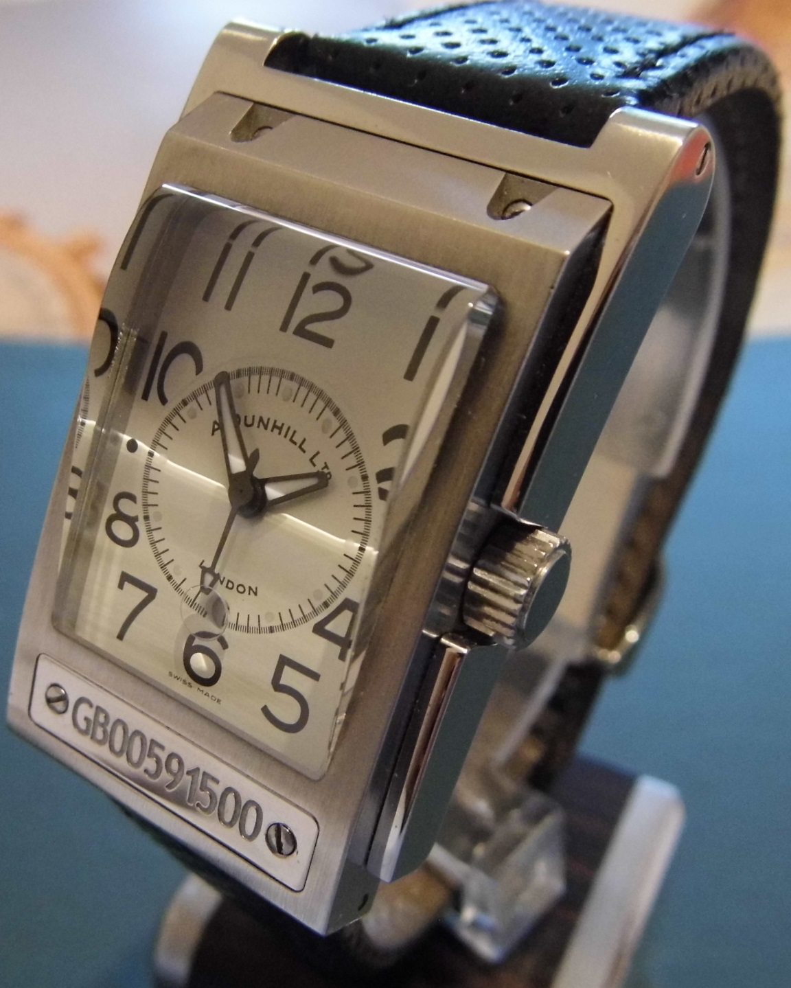 Alfred Dunhill Carwatch, White Dial With 3 Straps