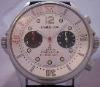 Daniel JeanRichard Juventus Chronoscope, White Dial With Black Leather Strap