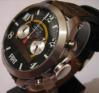 Fiat 1100S Automatic Chronograph, Black Dial With Leather Strap