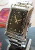 Paul Smith Bullion Rectangular Watch, Black Dial, Steel Bracelet