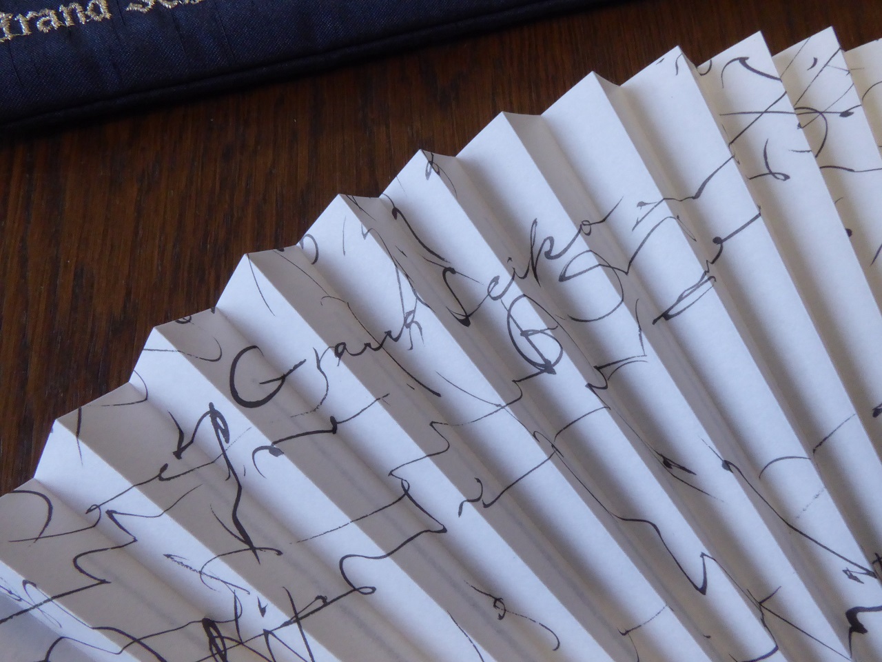 A Grand Seiko Promotional Fan