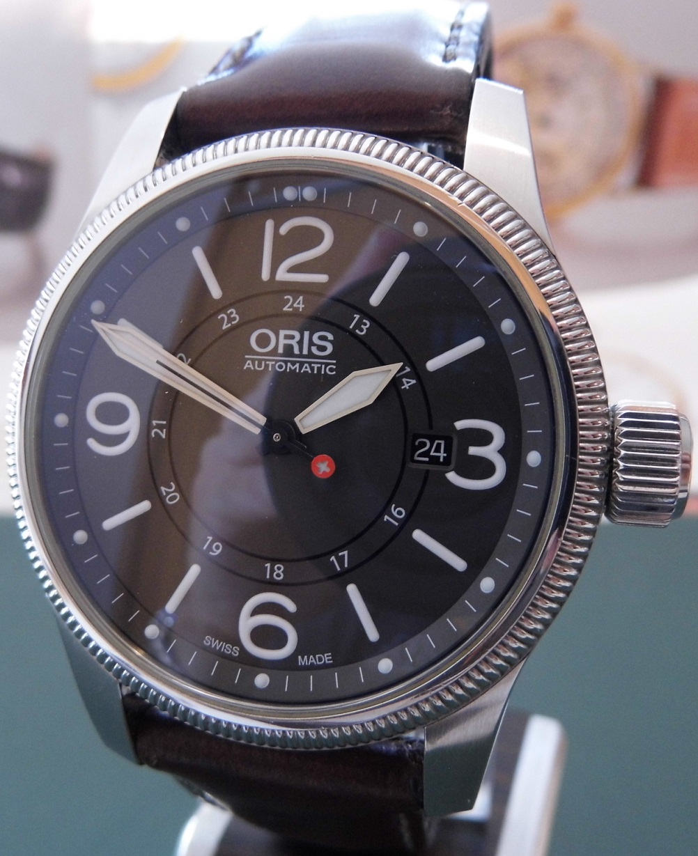 Oris Swiss Hunter Team PS Edition, Black Dial, Strap