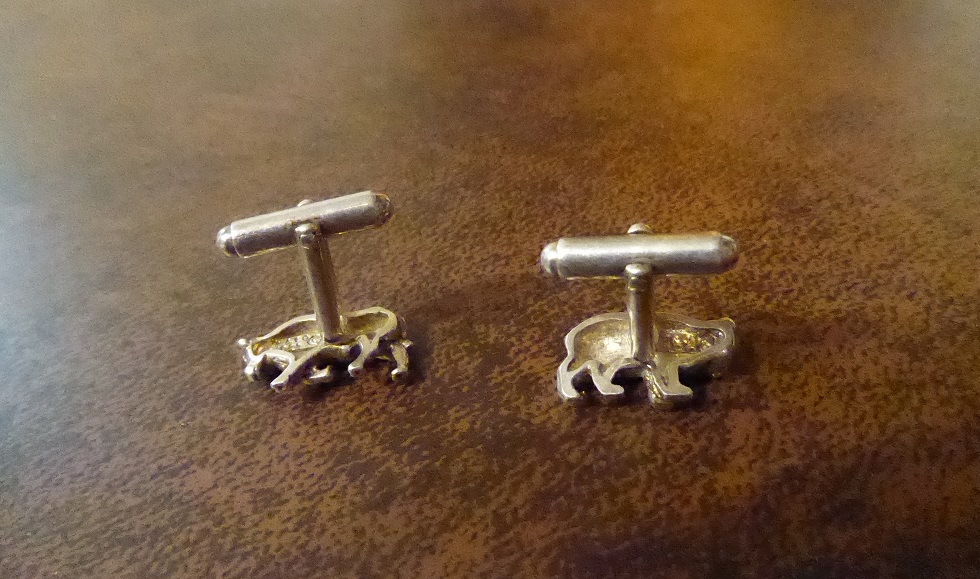 Tiffany & Co Bull & Bear Sterling Silver Cufflinks