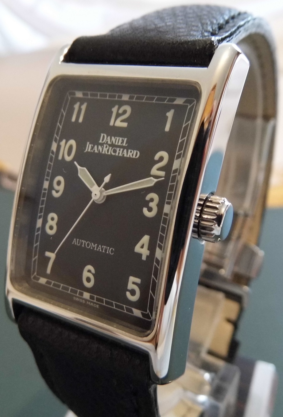 Daniel JeanRichard Lancia Limited Edition, Black Dial, Leather Strap