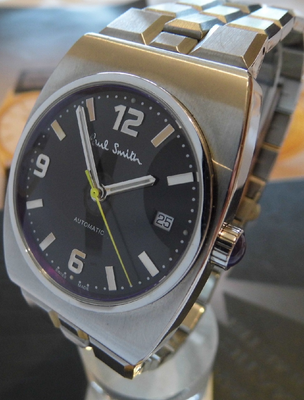 Paul Smith Automatic, Black Dial, Steel Bracelet