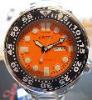 Seiko Diver Sawtooth, Orange Dial, Stainless Steel Bracelet
