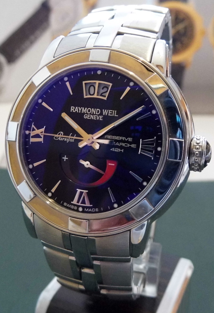 Raymond Weil Parsifal Power Reserve, Black Dial, Bracelet