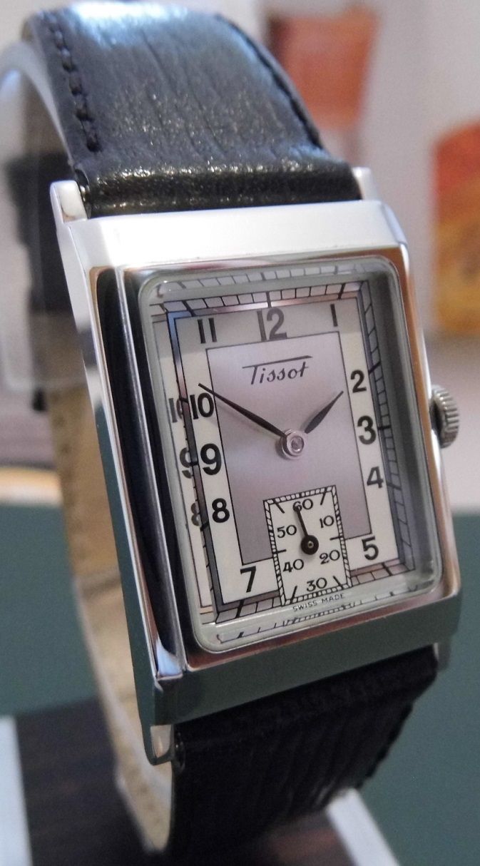Tissot Ladies Heritage Rectangular, Silver Dial, Leather Strap