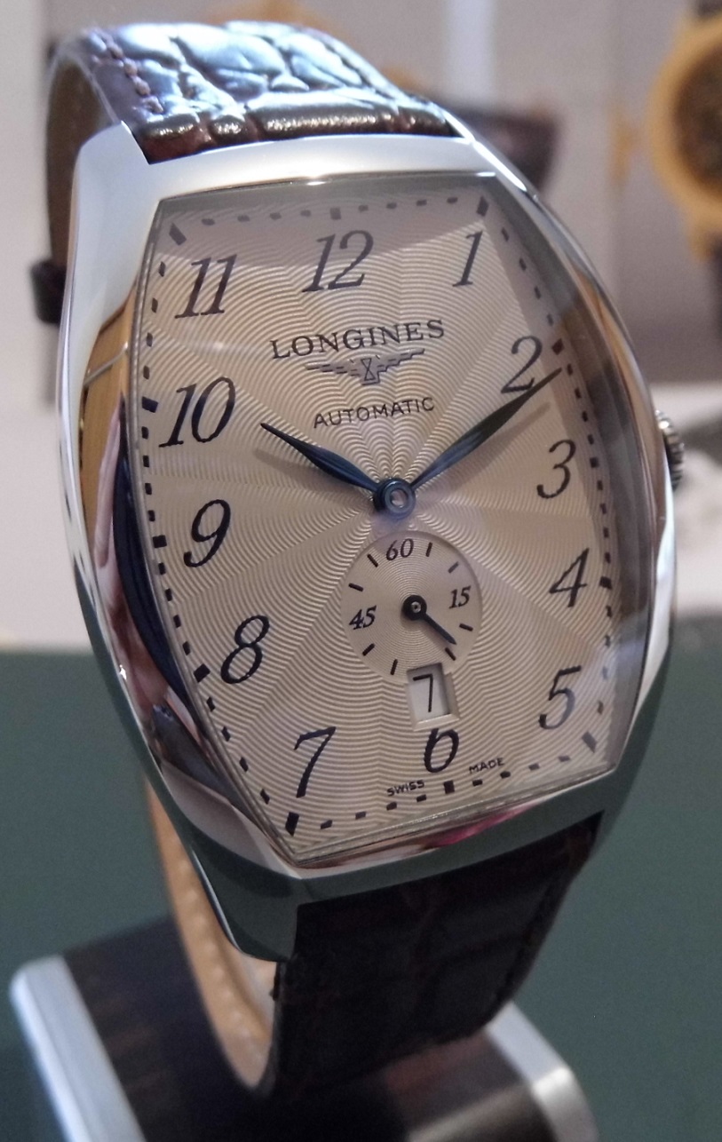 Longines Evidenza Small Seconds, Silver Dial, Leather Strap